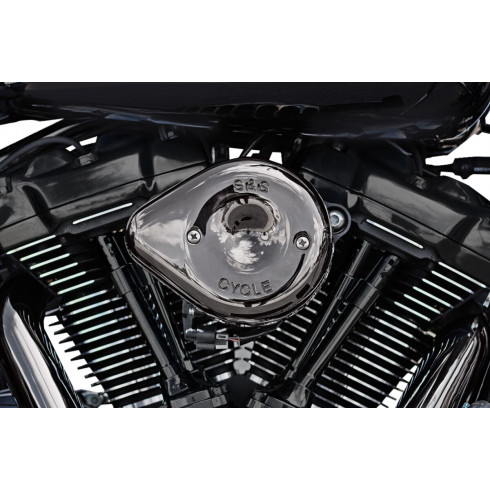 Комплект въздушен филтър Stealth Mini Teardrop Lava Chrome 17-23 M8 S&S CYCLE 170-0782 Комплект въздушен филтър Stealth Mini Teardrop Lava Chrome 17-23 M8 S&S CYCLE 170-0782