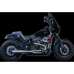 Изпускателна система Superstreet 2:1 Brushed SS R/O M8 Softail 2018-24 S&S CYCLE 550-1099