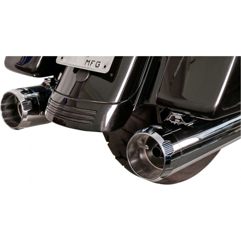 Mk45 EC заглушител тип Slip-On Thruster Chrome S&S CYCLE 550-0861 Mk45 EC заглушител тип Slip-On Thruster Chrome S&S CYCLE 550-0861