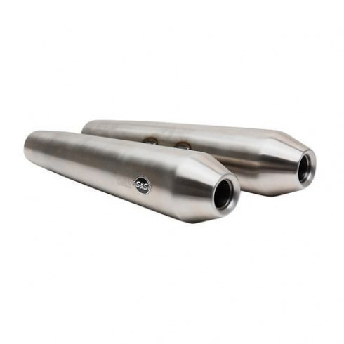 Конусовидни заглушители SS Slip-On за Royal Enfield 650 Twins S&S CYCLE 550-0770 Конусовидни заглушители SS Slip-On за Royal Enfield 650 Twins S&S CYCLE 550-0770