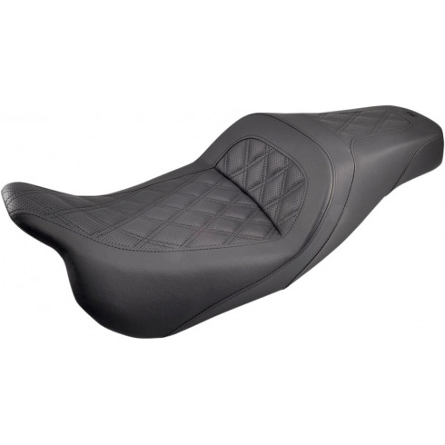 Седалка 2-up slim frontrear leathersaddlehydesaddlegel black SADDLEMEN 808-07B-162 Седалка 2-up slim frontrear leathersaddlehydesaddlegel black SADDLEMEN 808-07B-162