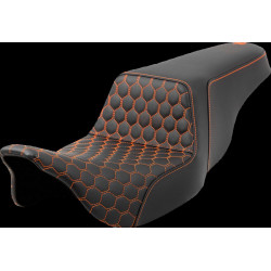 Седалка step up HC orange stitch SADDLEMEN 808-07B-17703