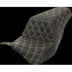 Стъпаловидна седалка - Lattice Stitch - златен шев SADDLEMEN 808-07B-17507 Стъпаловидна седалка - Lattice Stitch - златен шев SADDLEMEN 808-07B-17507