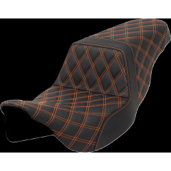 Стъпаловидна седалка - lattice stitch - оранжев шев SADDLEMEN 808-07B-17503