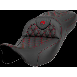 Седалка Roadsofa - Lattice Stitch - Red Stitch - Extended Reach SADDLEMEN 808-07B-18404 Седалка Roadsofa - Lattice Stitch - Red Stitch - Extended Reach SADDLEMEN 808-07B-18404