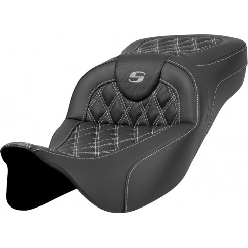 Седалка Roadsofa - Lattice Stitch - Silver Stitch - Extended Reach SADDLEMEN 808-07B-18405 Седалка Roadsofa - Lattice Stitch - Silver Stitch - Extended Reach SADDLEMEN 808-07B-18405