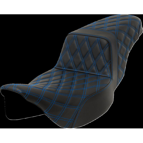 Седалка Step-Up - Lattice Stitch - син шев - удължен обхват SADDLEMEN 808-07E-17501 Седалка Step-Up - Lattice Stitch - син шев - удължен обхват SADDLEMEN 808-07E-17501