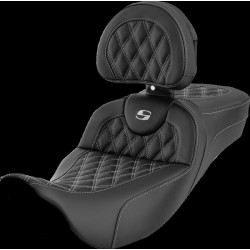 Седалка ROADSOFA LS EXT RCH със сребърни шевове SADDLEMEN 808-07B-184B5 Седалка ROADSOFA LS EXT RCH със сребърни шевове SADDLEMEN 808-07B-184B5