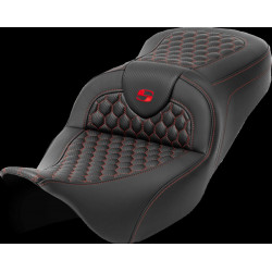 Седалка RoadSofa - Honeycomb - червен шев - без облегалка SADDLEMEN 808-07B-18904 Седалка RoadSofa - Honeycomb - червен шев - без облегалка SADDLEMEN 808-07B-18904