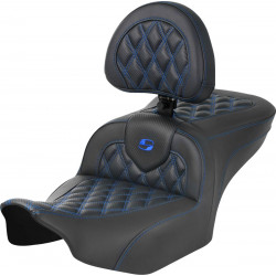 Седалка RoadSofa - с облегалка - карбонови влакна - син шев SADDLEMEN 823-07-206B1 Седалка RoadSofa - с облегалка - карбонови влакна - син шев SADDLEMEN 823-07-206B1