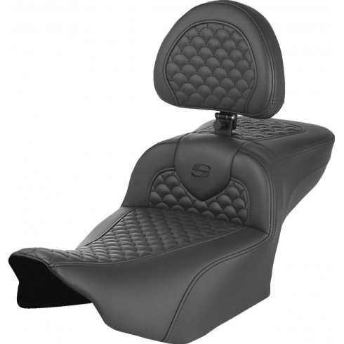 Седалка roadsofa scallop extended reach с облегалка за водача SADDLEMEN 823-07-209B0 Седалка roadsofa scallop extended reach с облегалка за водача SADDLEMEN 823-07-209B0