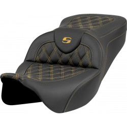 Седалка Roadsofa - Lattice Stitch - Gold Stitch - без облегалка SADDLEMEN 808-07B-18207