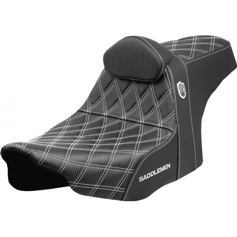 Седалка SDC performance grip с бял шев B/R SADDLEMEN SC82307DB6 Седалка SDC performance grip с бял шев B/R SADDLEMEN SC82307DB6