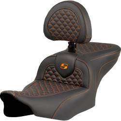 Седалка roadsofa dragon orange stitch с опора за водача SADDLEMEN 823-07-208B3 Седалка roadsofa dragon orange stitch с опора за водача SADDLEMEN 823-07-208B3