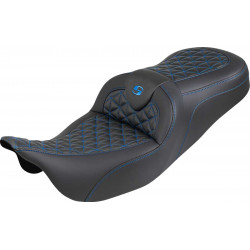 Седалка RoadSofa Tri Gripper - стандартен обхват - син шев - без облегалка SADDLEMEN 808-07B-21001 Седалка RoadSofa Tri Gripper - стандартен обхват - син шев - без облегалка SADDLEMEN 808-07B-21001
