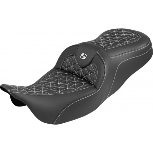 Седалка RoadSofa Tri Gripper - стандартен обхват - бял шев - без облегалка SADDLEMEN 808-07B-21006 Седалка RoadSofa Tri Gripper - стандартен обхват - бял шев - без облегалка SADDLEMEN 808-07B-21006