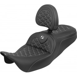 Седалка RoadSofa Tri Gripper - стандартен обхват - бял шев - без облегалка SADDLEMEN 808-07B-210B6 Седалка RoadSofa Tri Gripper - стандартен обхват - бял шев - без облегалка SADDLEMEN 808-07B-210B6