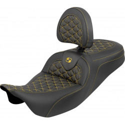 Седалка RoadSofa Tri Gripper - стандартен обхват - златен шев - без облегалка SADDLEMEN 808-07B-210B7 Седалка RoadSofa Tri Gripper - стандартен обхват - златен шев - без облегалка SADDLEMEN 808-07B-210B7