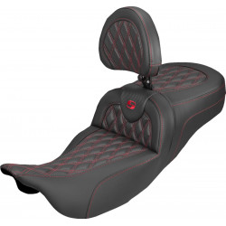 Седалка ROADSOFA CF LS ER DB с червени шевове SADDLEMEN 808-07B-207B4