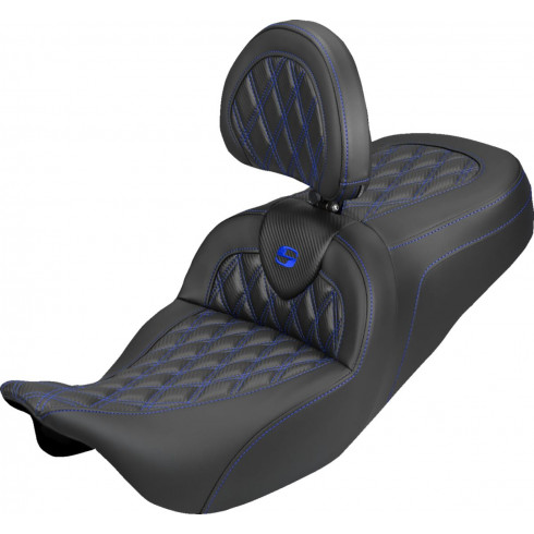 Седалка ROADSOFA CF LS SR DB със син шев SADDLEMEN 808-07B-206B1 Седалка ROADSOFA CF LS SR DB със син шев SADDLEMEN 808-07B-206B1