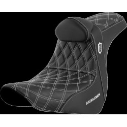 Седалка SDC perf gripper w/br white stitch SADDLEMEN SC81829WHIRT