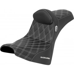 Седалка Pro Series SDC Performance - без облегалка - бял шев - Gripper SADDLEMEN SC81830DB6