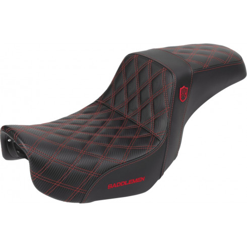 Седалка SDC performance червен шев SADDLEMEN SC80604RED Седалка SDC performance червен шев SADDLEMEN SC80604RED
