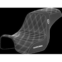 Седалка SDC performance бял шев SADDLEMEN SC80604WHI