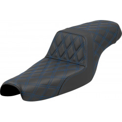 Стъпаловидна седалка - lattice stitch - син шев - XL SADDLEMEN 807-11-17501 Стъпаловидна седалка - lattice stitch - син шев - XL SADDLEMEN 807-11-17501