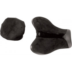Единична седалка gel-channel - sport front saddlesuede blackblack SADDLEMEN 0810-0814