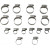 Комплект скоби HON RAD HOSE ДРУГИ CK HON-125 Комплект скоби HON RAD HOSE ДРУГИ CK HON-125 thumb