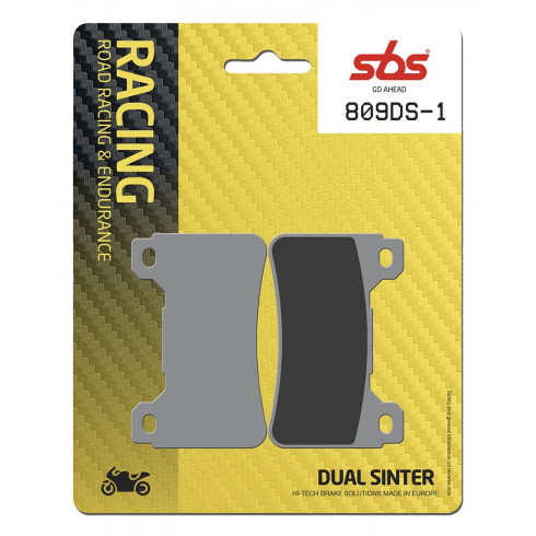 Спирачни накладки Dual Sinter Road Racing Dynamic Racing Concept Hi-Tech SBS 809DS-1 Спирачни накладки Dual Sinter Road Racing Dynamic Racing Concept Hi-Tech SBS 809DS-1