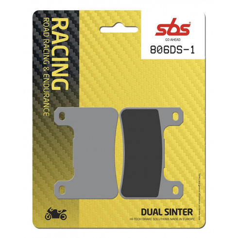 Спирачни накладки Dual Sinter Road Racing Dynamic Racing Concept Hi-Tech SBS 806DS-1 Спирачни накладки Dual Sinter Road Racing Dynamic Racing Concept Hi-Tech SBS 806DS-1