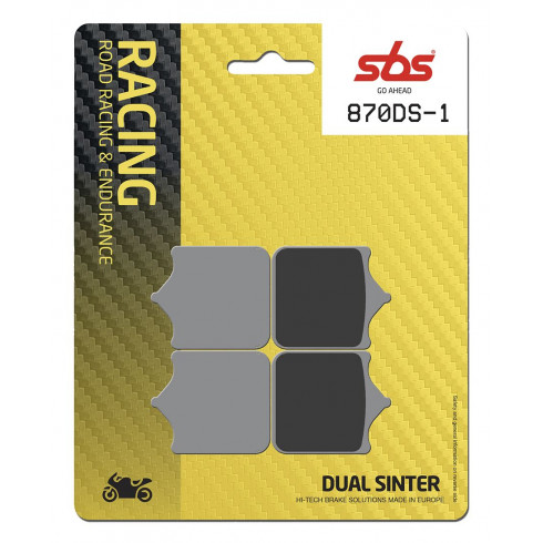 Спирачни накладки Dual Sinter Road Racing Dynamic Racing Concept Hi-Tech SBS 870DS-1 Спирачни накладки Dual Sinter Road Racing Dynamic Racing Concept Hi-Tech SBS 870DS-1