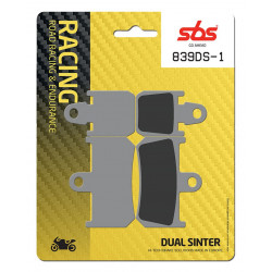 Спирачна накладка dual sinter dynamic racing concept SBS 839DS-1 Спирачна накладка dual sinter dynamic racing concept SBS 839DS-1