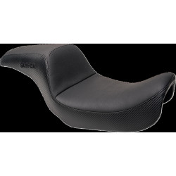 Седалка Slyfox Blk Vinyl w/slipstp Smth CF Blk Logo Dyna 96-03 SLYFOX 4683A-SLYFOX