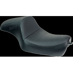 Седалка Slyfox Blk Vinyl w/slipstp Smooth CF Blk Logo XL 04-22 SLYFOX 4684A-SLYFOX