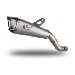 Konix EVO заглушител titanium с карбонова крайна капачка и свързваща тръба SPARK EXHAUST GDU1605TOM
