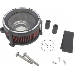 Комплект за въздушен филтър Assault Charge high-flow TBW алуминиев черен TRASK PERFORMANCE TM-1021RC