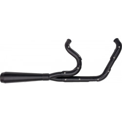 2-into-1 assault exhaust system full black on black TRASK PERFORMANCE TM-5060BKBK