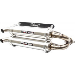 Двойна изпускателна система slip-on brushed TRINITY RACING TR-4152S Двойна изпускателна система slip-on brushed TRINITY RACING TR-4152S