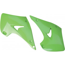Капаци на радиатора KAWASAKI KX125/250 KX-GREEN UFO PLAST KA03738#026 Капаци на радиатора KAWASAKI KX125/250 KX-GREEN UFO PLAST KA03738#026