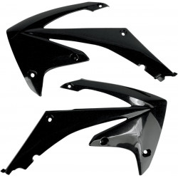 Капаци на радиатора HONDA CRF250/450R черни UFO PLAST HO04637#001