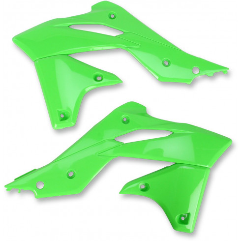 Капаци за радиатор KAWASAKI KXF250 KX-GREEN UFO PLAST KA04725#026 Капаци за радиатор KAWASAKI KXF250 KX-GREEN UFO PLAST KA04725#026