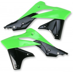 Капаци за радиатор KAWASAKI KXF250 OEM-COLOR (BLACK/GREEN) UFO PLAST KA04725#999 Капаци за радиатор KAWASAKI KXF250 OEM-COLOR (BLACK/GREEN) UFO PLAST KA04725#999