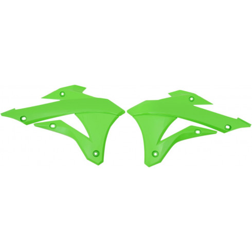 Капаци на радиатор KAWASAKI KX85 KX-GREEN UFO PLAST KA04728#026 Капаци на радиатор KAWASAKI KX85 KX-GREEN UFO PLAST KA04728#026