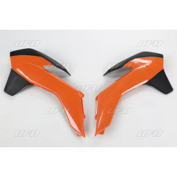 Капаци на радиатора KTM SX/SX-F/EXC черно/оранжево UFO PLAST KT04052#999