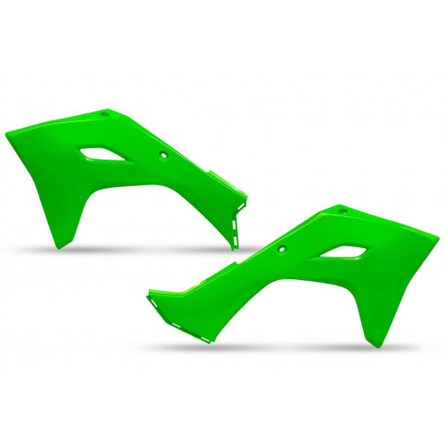 Предпазители за радиатор KX450 24- флуоресцентно зелено UFO PLAST KA04761#AFLU Предпазители за радиатор KX450 24- флуоресцентно зелено UFO PLAST KA04761#AFLU