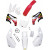 Преден калник HONDA CR125/250/500 бял UFO PLAST HO02600#041 thumb