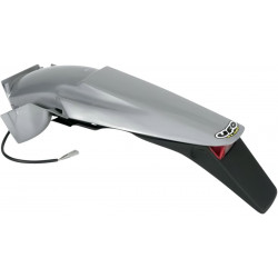 Ендуро заден калник със стоп-светлина KTM 2/4-STROKE (98-03) сребрист UFO PLAST KT03043#340